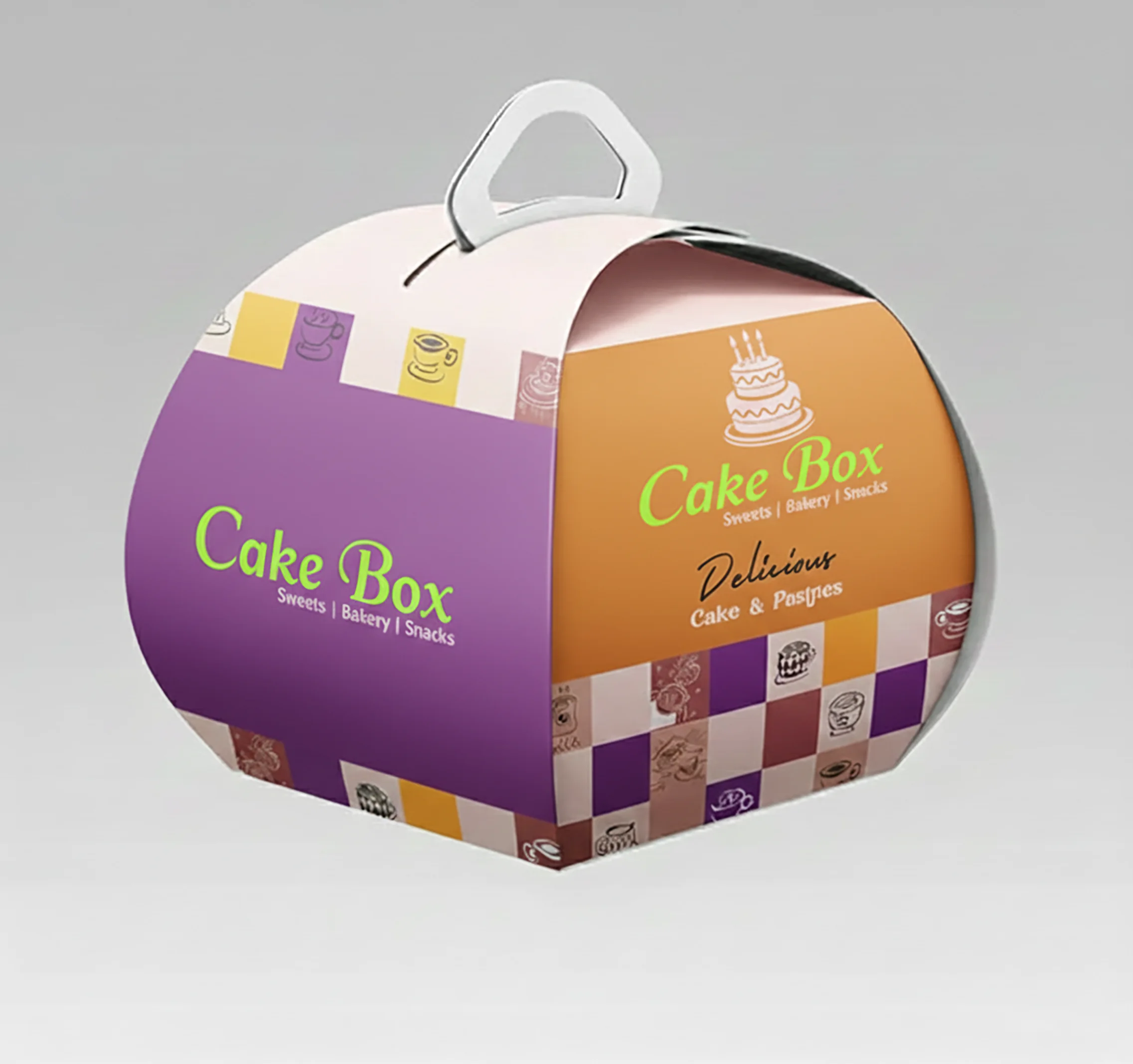 Industrial Tall Cake Box Manufacturing